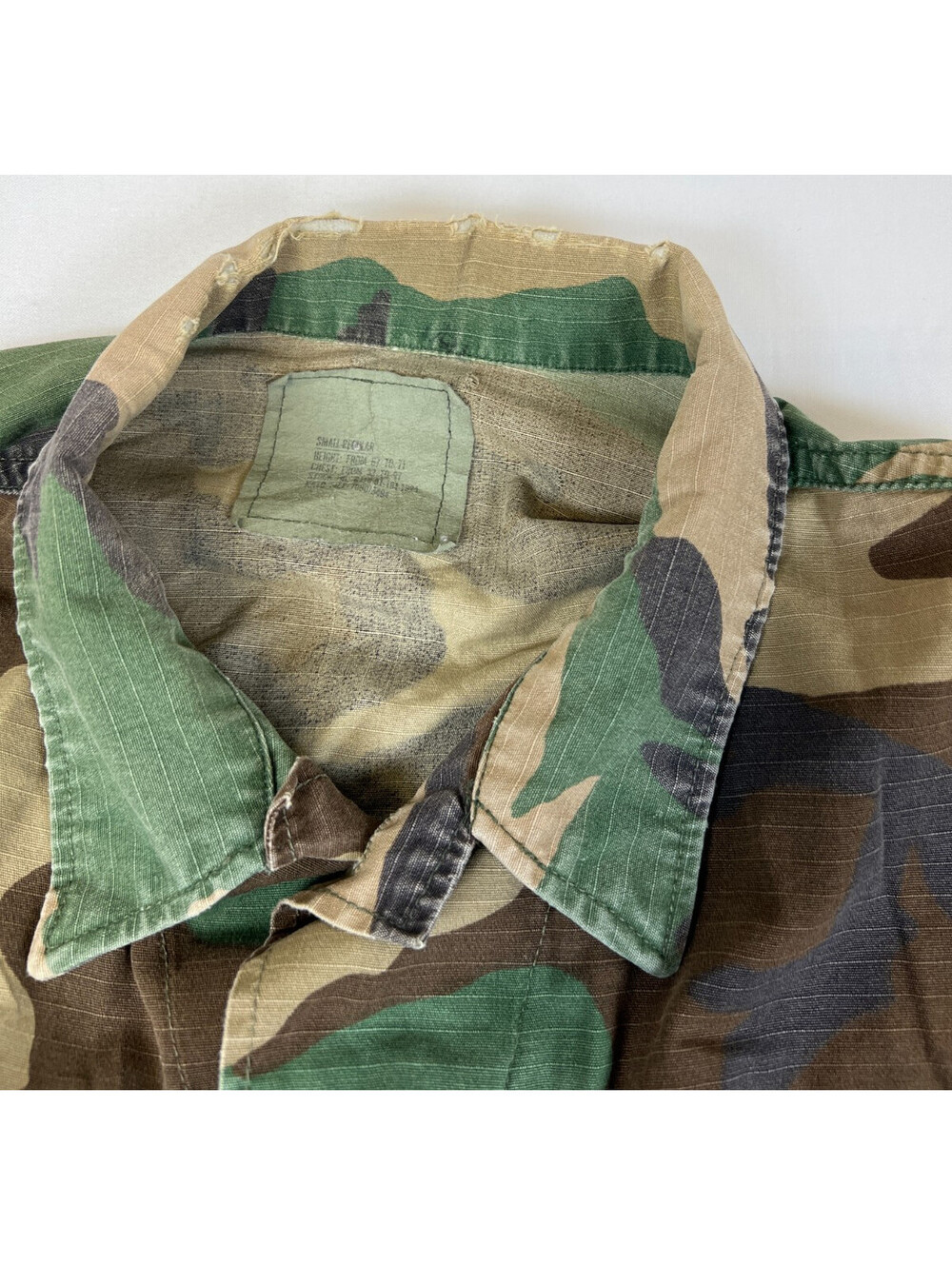 Vtg USMC Woodland Camo BDU Field Jacket Military Coat Small Regular US Marine - Picture 6 of 9